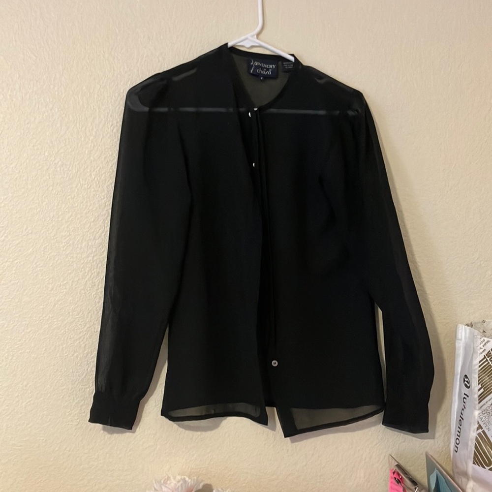 vintage black sheer Givenchy for Chesa